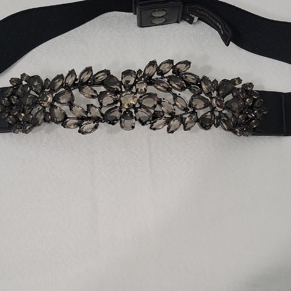 BCBGMaxAzria Black Beaded Women's Belt - Picture 2 of 6